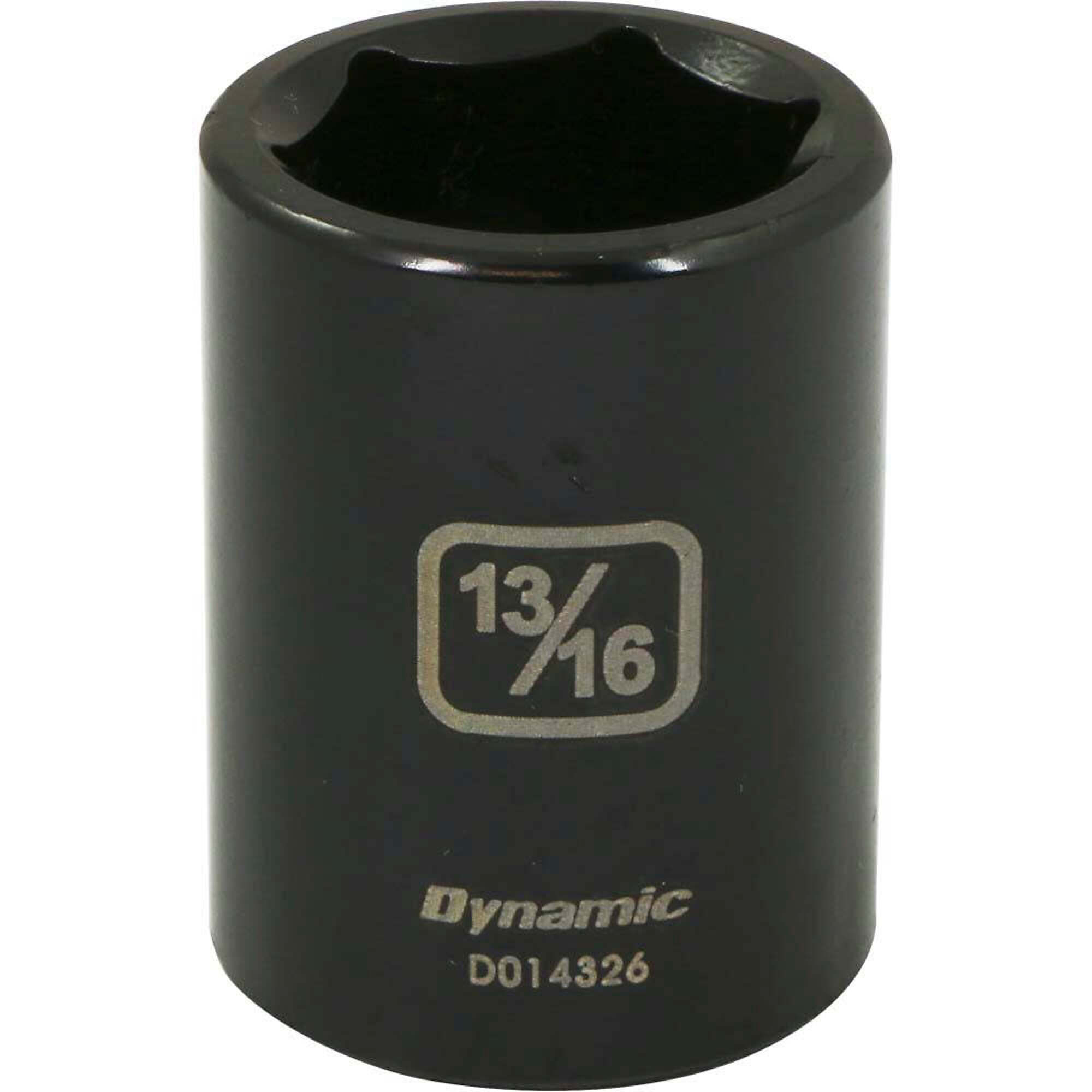 Dynamic Tools 1/2" Drive 6 Point SAE, 13/16" Standard Length, Impact Socket